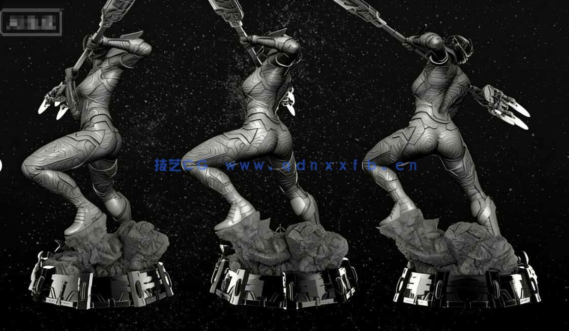 [独立角色] 暗夜比邻星漫威动漫角色雕塑3D打印模型(图6)