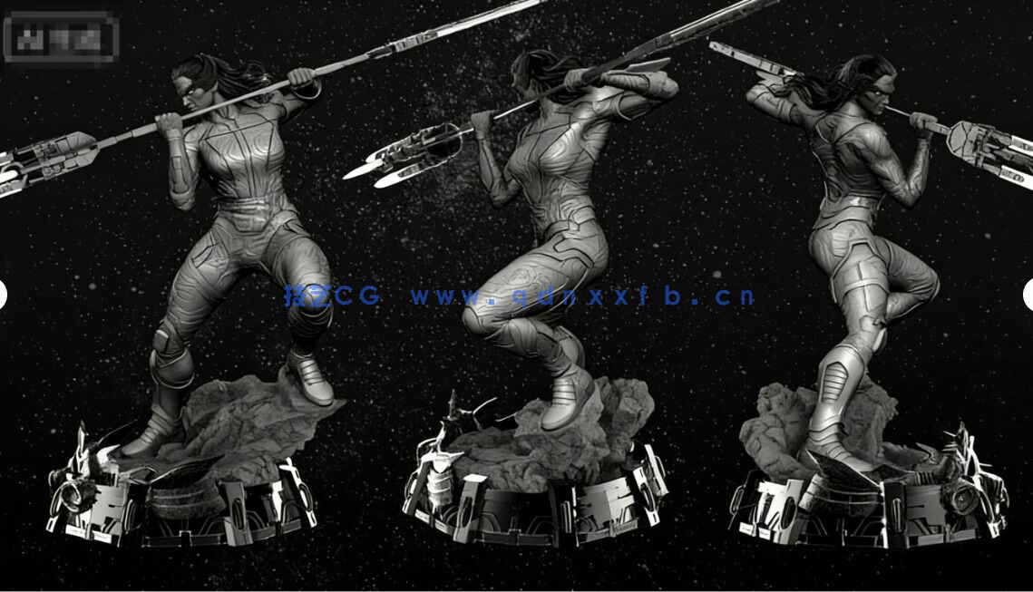 [独立角色] 暗夜比邻星漫威动漫角色雕塑3D打印模型(图7)