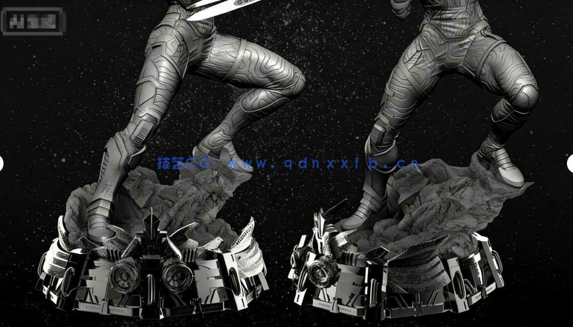 [独立角色] 暗夜比邻星漫威动漫角色雕塑3D打印模型(图5)