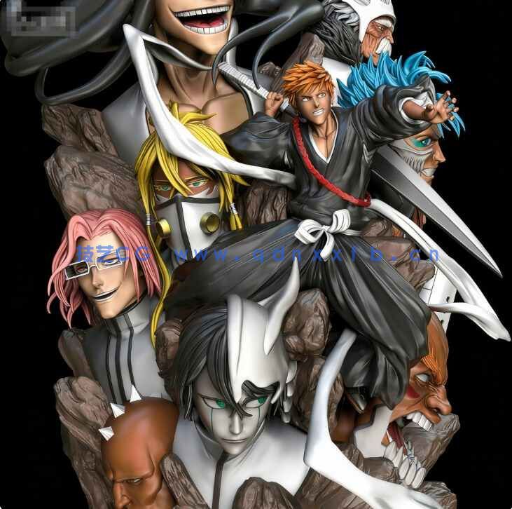 [独立角色] 黑崎一护等全家福《死神》动漫角色雕塑3D打印模型(图4)