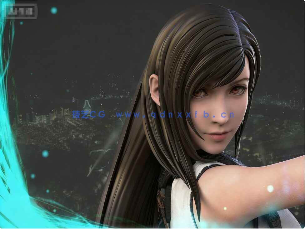 [独立角色] 最终幻想7重制版游戏角色克劳德蒂法爱丽丝雕塑3D打印模型(图3)