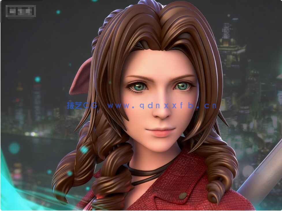 [独立角色] 最终幻想7重制版游戏角色克劳德蒂法爱丽丝雕塑3D打印模型(图4)