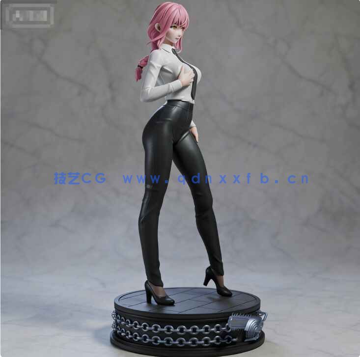 [独立角色] 玛奇玛紧身裤站姿《链锯人》动漫角色雕塑3D打印模型(图4)