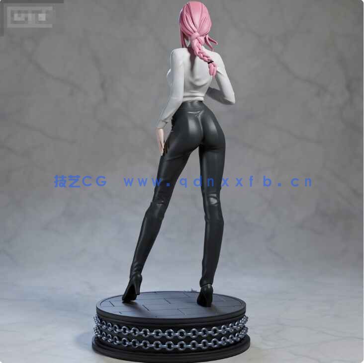 [独立角色] 玛奇玛紧身裤站姿《链锯人》动漫角色雕塑3D打印模型(图6)