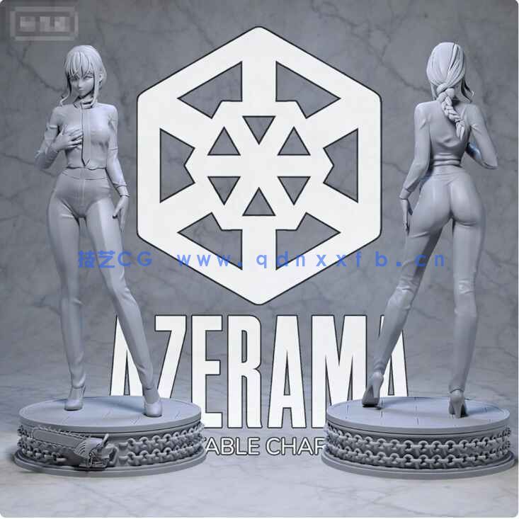 [独立角色] 玛奇玛紧身裤站姿《链锯人》动漫角色雕塑3D打印模型(图9)