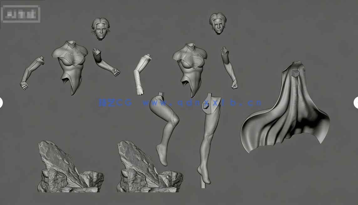 [独立角色] 女超人DC影视动漫角色雕塑3D打印模型(图6)