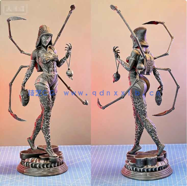 [独立角色] 格温史黛西蜘蛛侠平行宇宙动画角色雕塑3D打印模型(图5)