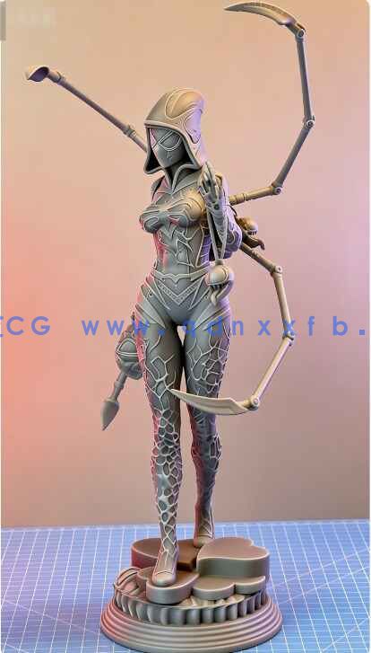 [独立角色] 格温史黛西蜘蛛侠平行宇宙动画角色雕塑3D打印模型(图6)