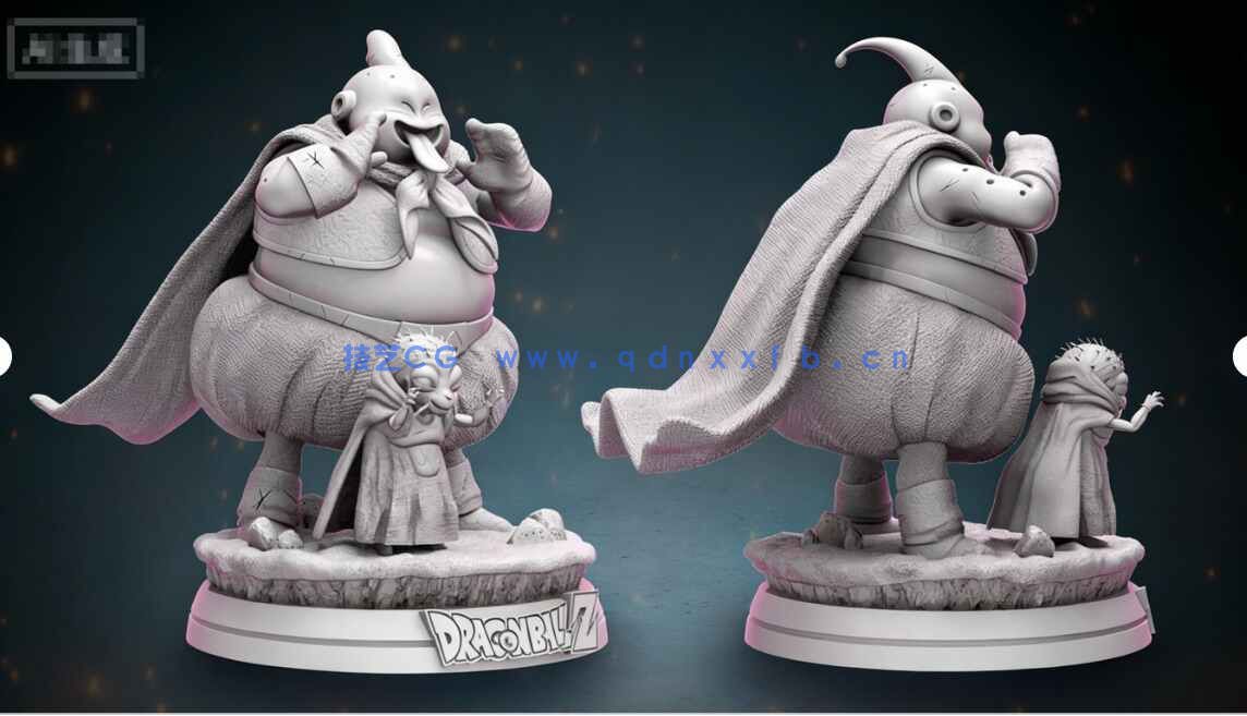 [独立角色] 魔人布欧七龙珠动漫角色雕塑3D打印模型(图3)