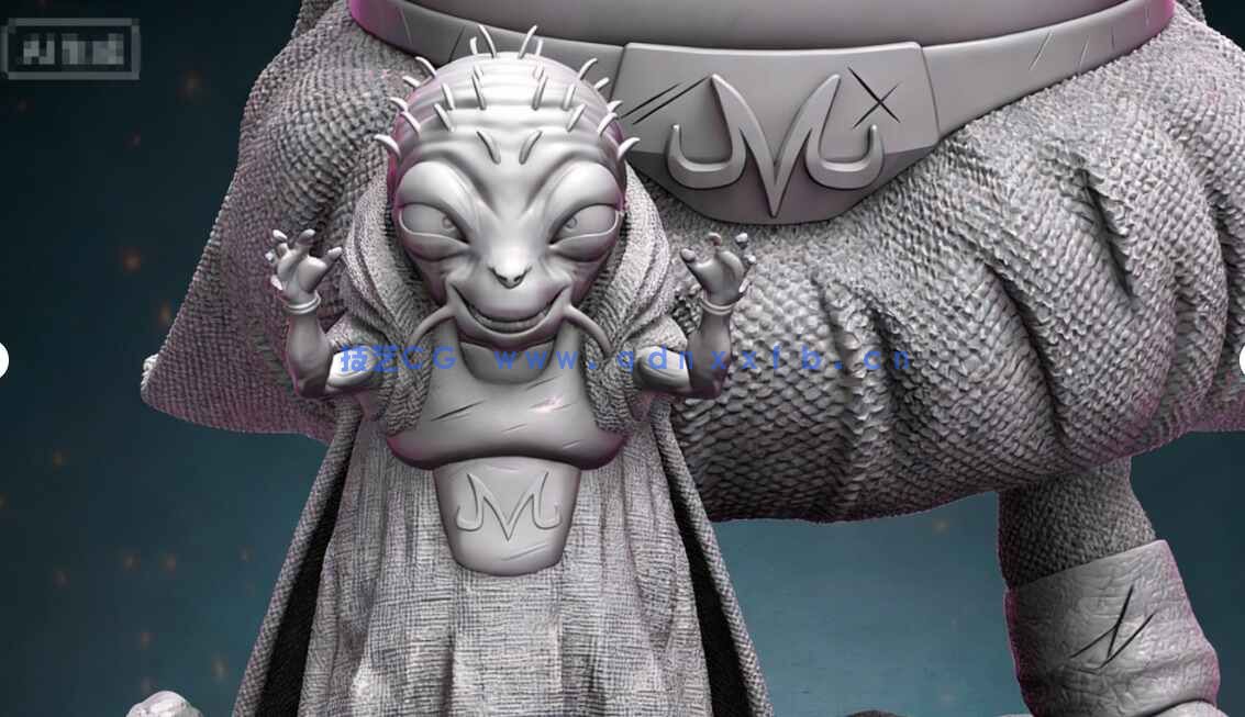 [独立角色] 魔人布欧七龙珠动漫角色雕塑3D打印模型(图5)