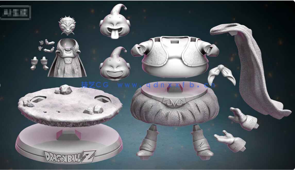 [独立角色] 魔人布欧七龙珠动漫角色雕塑3D打印模型(图6)