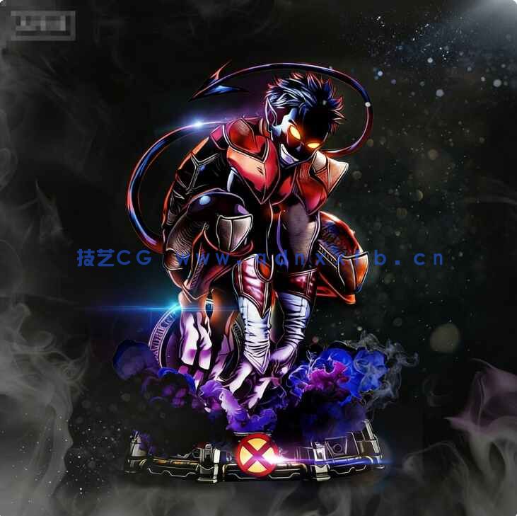 [独立角色] 夜行者漫威动漫角色雕塑3D打印模型(图2)