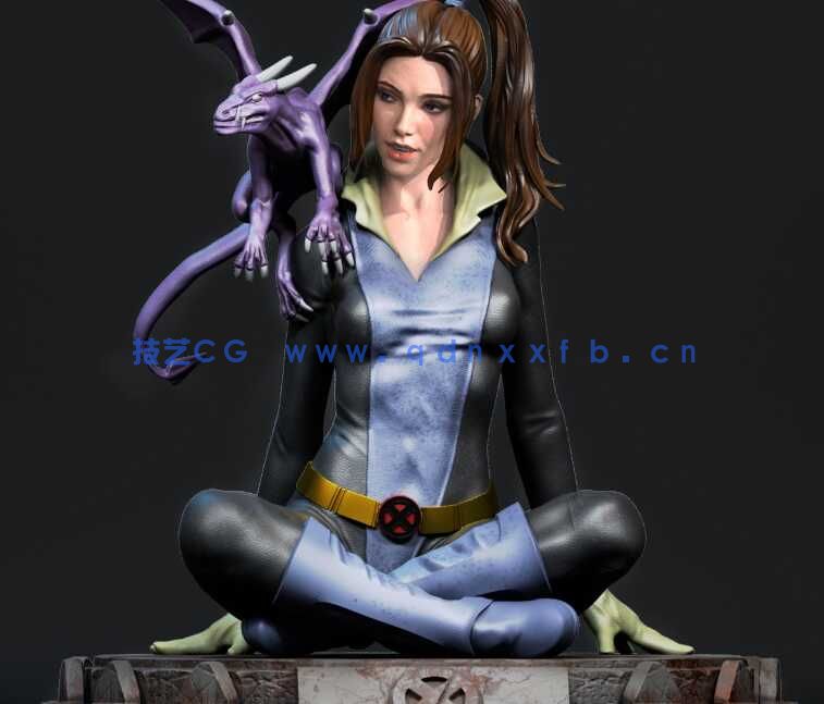 [独立角色] X战警凯蒂·普莱德漫威动漫角色雕塑3D打印模型(图2)