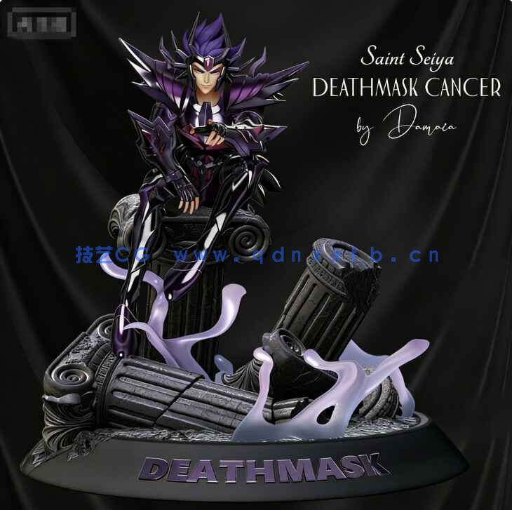 [独立角色] 巨蟹座迪斯马斯克圣斗士星矢动漫角色雕塑3D打印模型(图1)