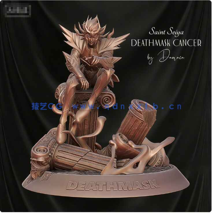 [独立角色] 巨蟹座迪斯马斯克圣斗士星矢动漫角色雕塑3D打印模型(图2)