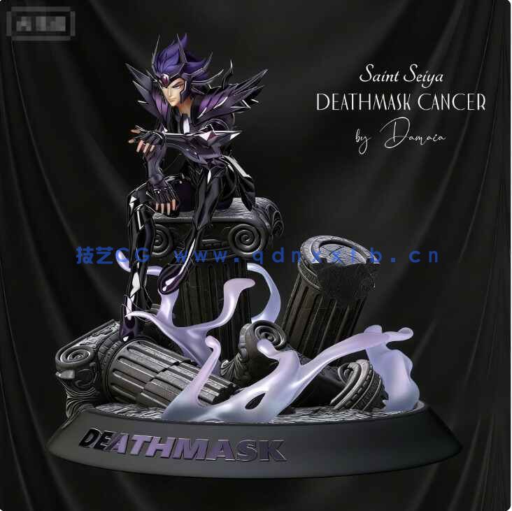 [独立角色] 巨蟹座迪斯马斯克圣斗士星矢动漫角色雕塑3D打印模型(图3)