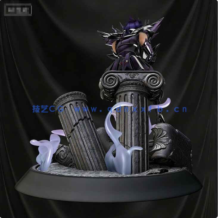 [独立角色] 巨蟹座迪斯马斯克圣斗士星矢动漫角色雕塑3D打印模型(图7)