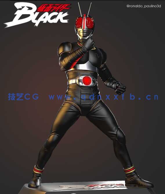 [独立角色] 南光太郎《假面骑士》影视角色雕塑3D打印模型(图4)