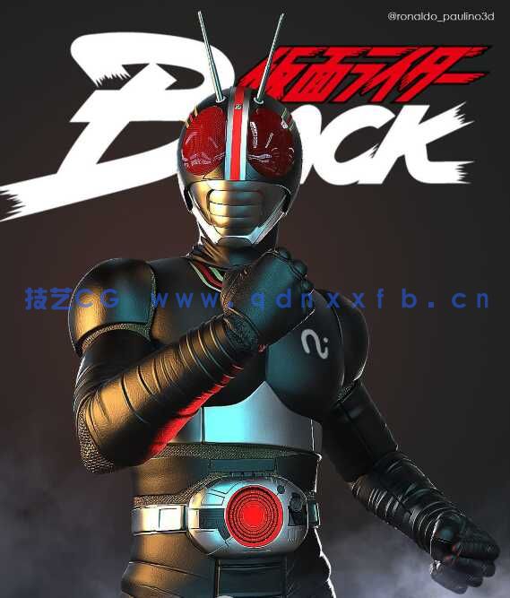 [独立角色] 南光太郎《假面骑士》影视角色雕塑3D打印模型(图2)