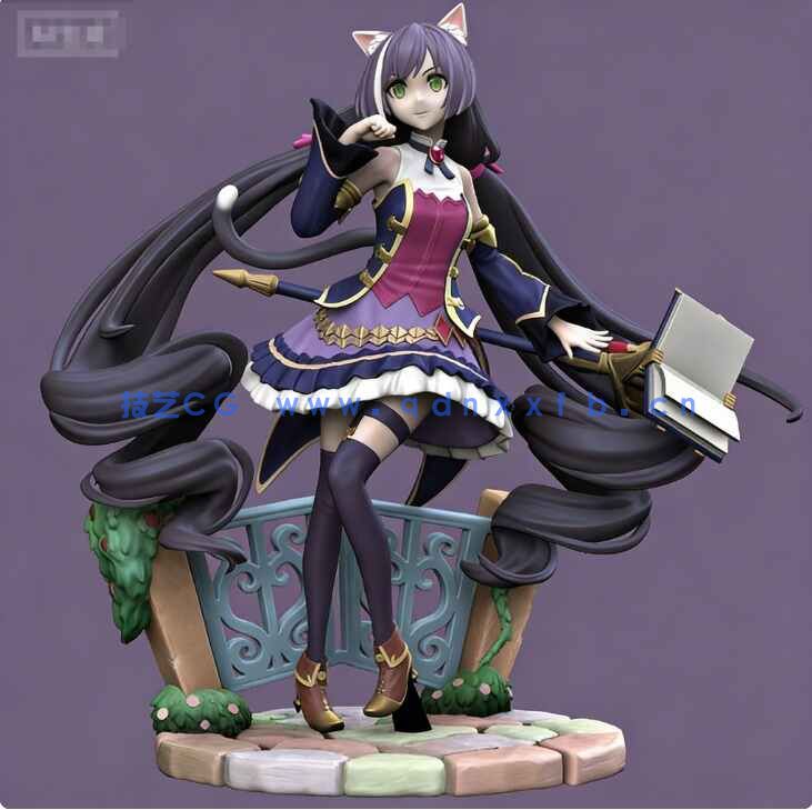 [独立角色] 凯丽公主兔女郎角色雕塑3D打印模型(图4)