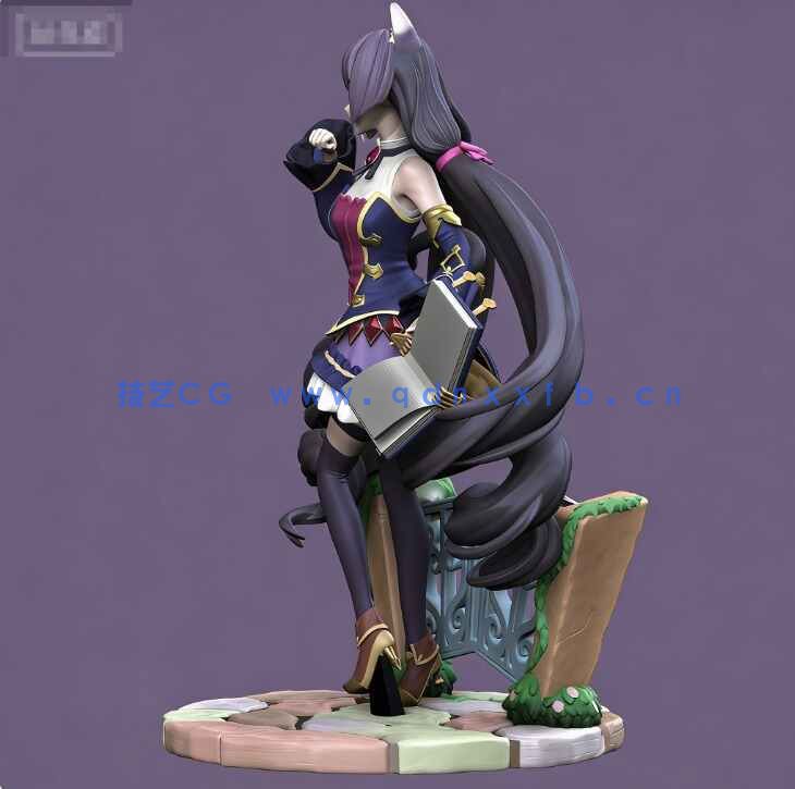 [独立角色] 凯丽公主兔女郎角色雕塑3D打印模型(图2)