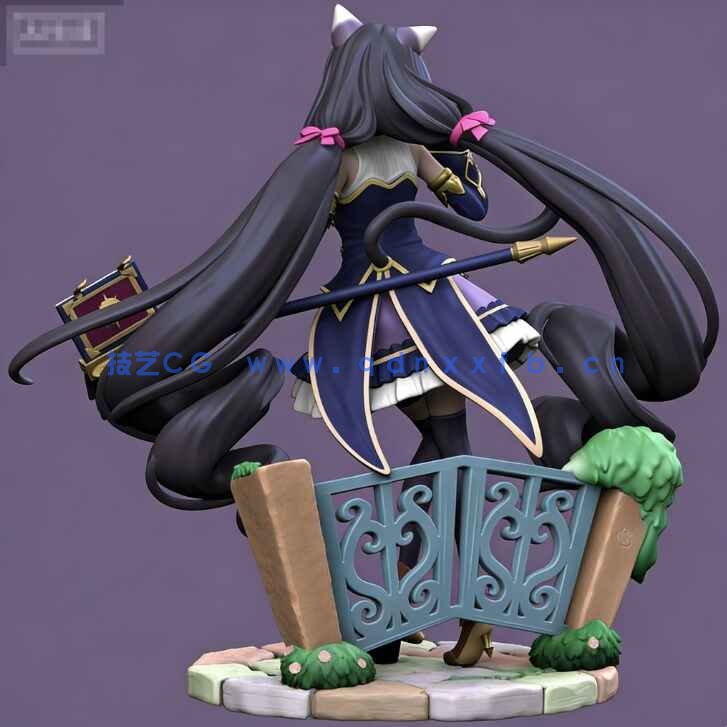 [独立角色] 凯丽公主兔女郎角色雕塑3D打印模型(图5)