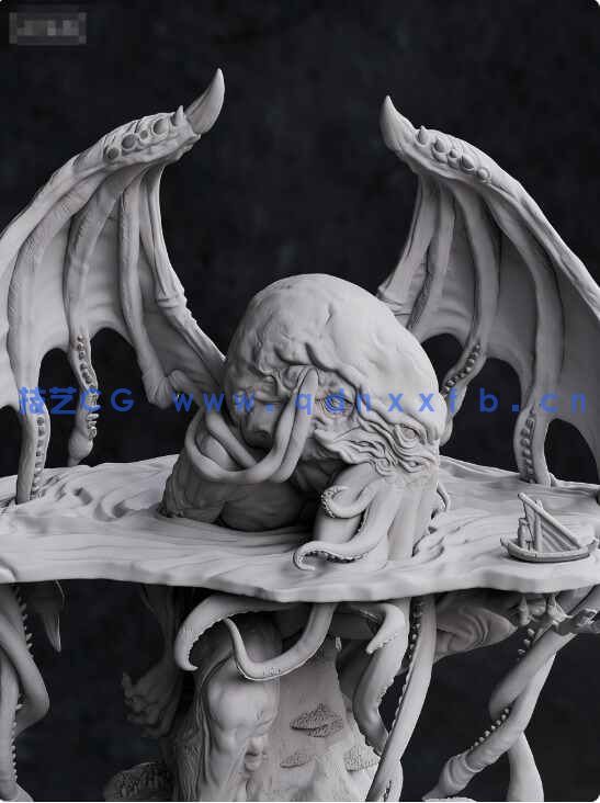 [独立角色] 克苏鲁神话角色雕塑3D打印模型(图4)