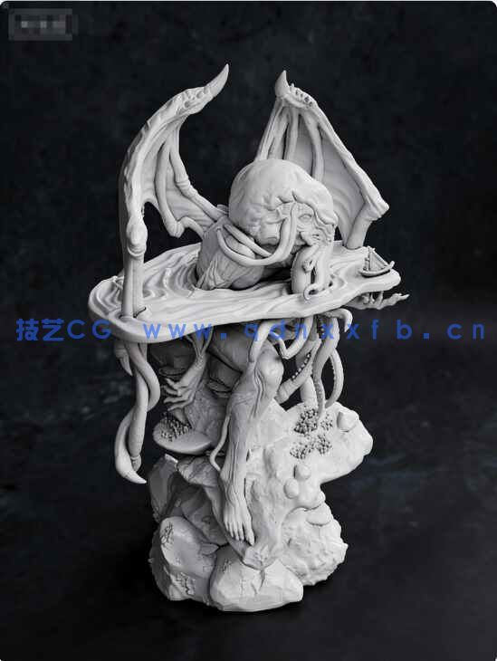 [独立角色] 克苏鲁神话角色雕塑3D打印模型(图2)