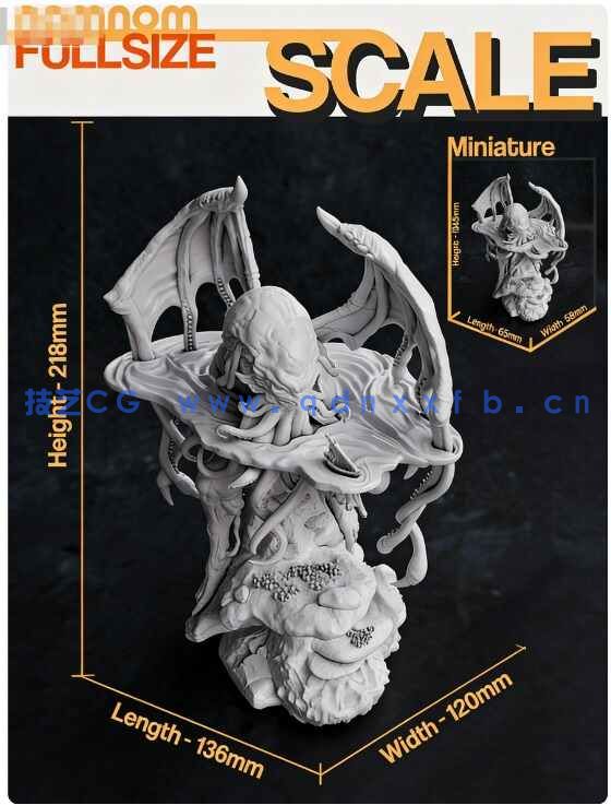 [独立角色] 克苏鲁神话角色雕塑3D打印模型(图6)