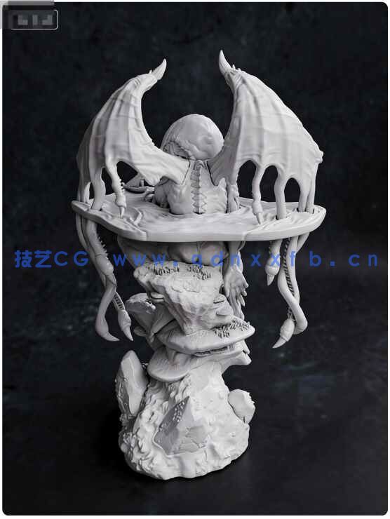 [独立角色] 克苏鲁神话角色雕塑3D打印模型(图5)