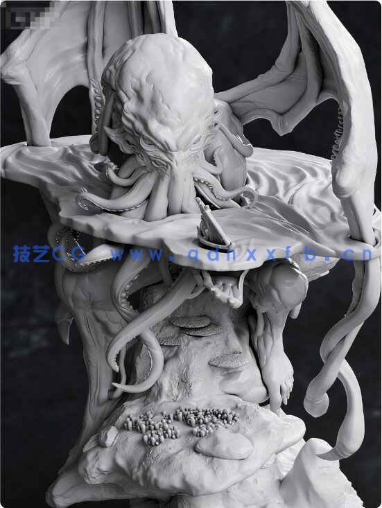[独立角色] 克苏鲁神话角色雕塑3D打印模型(图3)