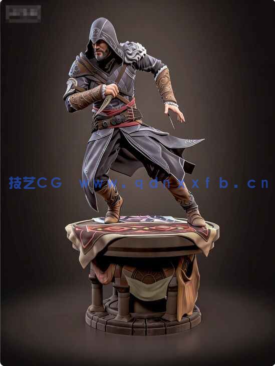 [独立角色] 艾吉奥《刺客信条》游戏角色雕塑3D打印模型(图1)