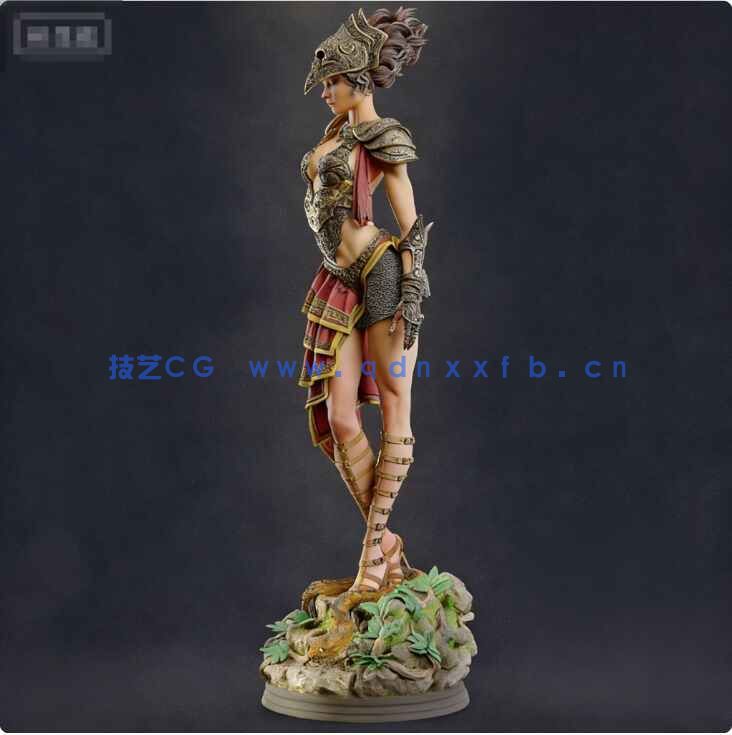 [独立角色] 冥后珀耳塞福涅古希腊神话种子女神角色雕塑3D打印模型(图4)