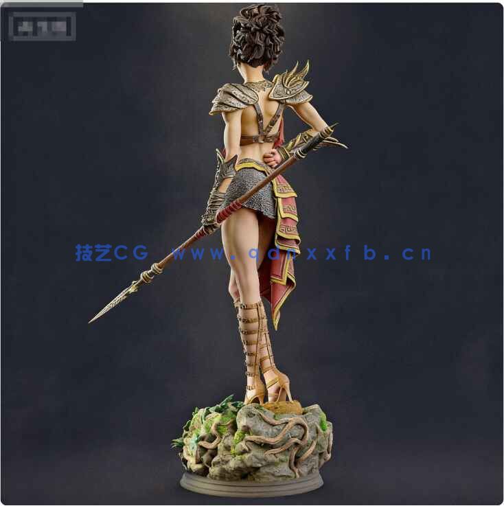 [独立角色] 冥后珀耳塞福涅古希腊神话种子女神角色雕塑3D打印模型(图7)