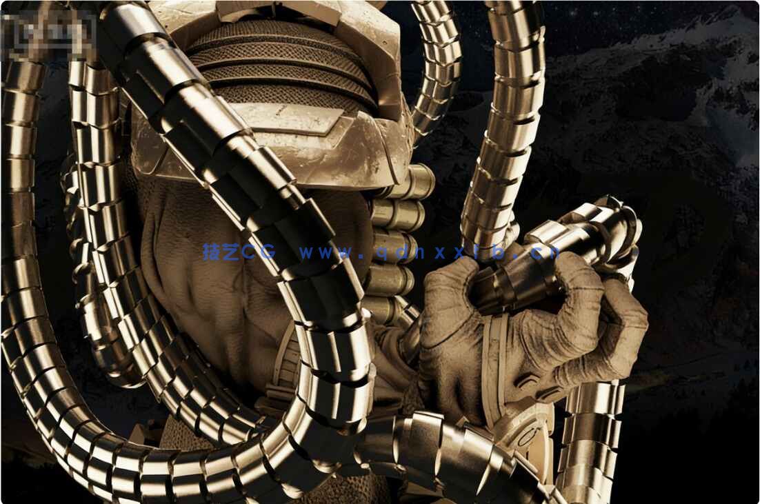 [独立角色] 红色欧米伽漫威动漫角色雕塑3D打印模型(图7)