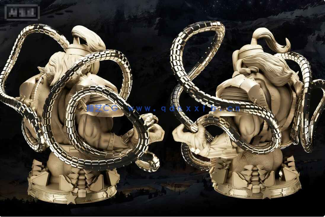 [独立角色] 红色欧米伽漫威动漫角色雕塑3D打印模型(图4)