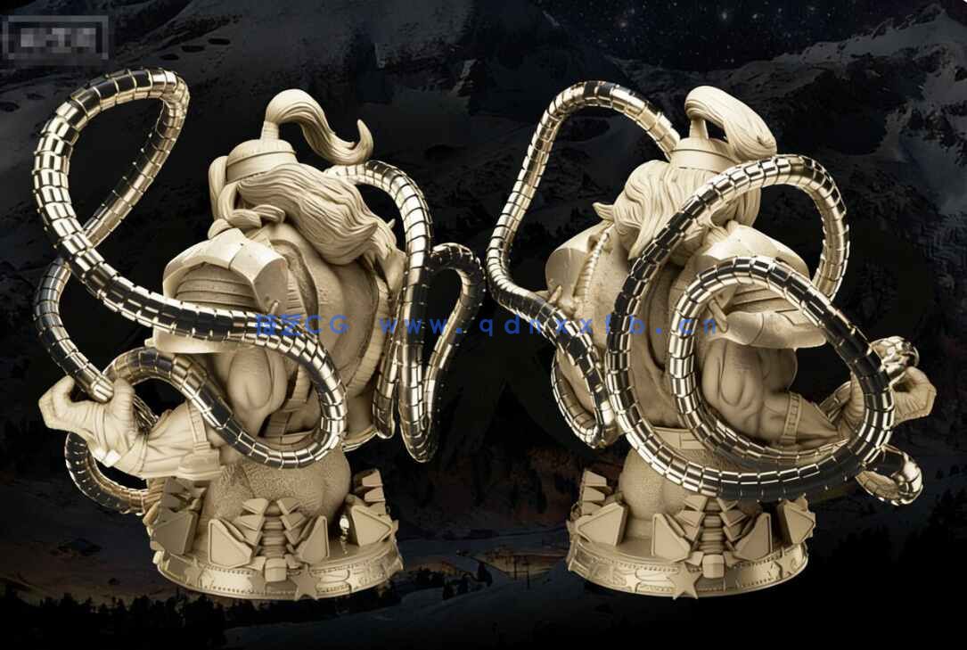 [独立角色] 红色欧米伽漫威动漫角色雕塑3D打印模型(图3)