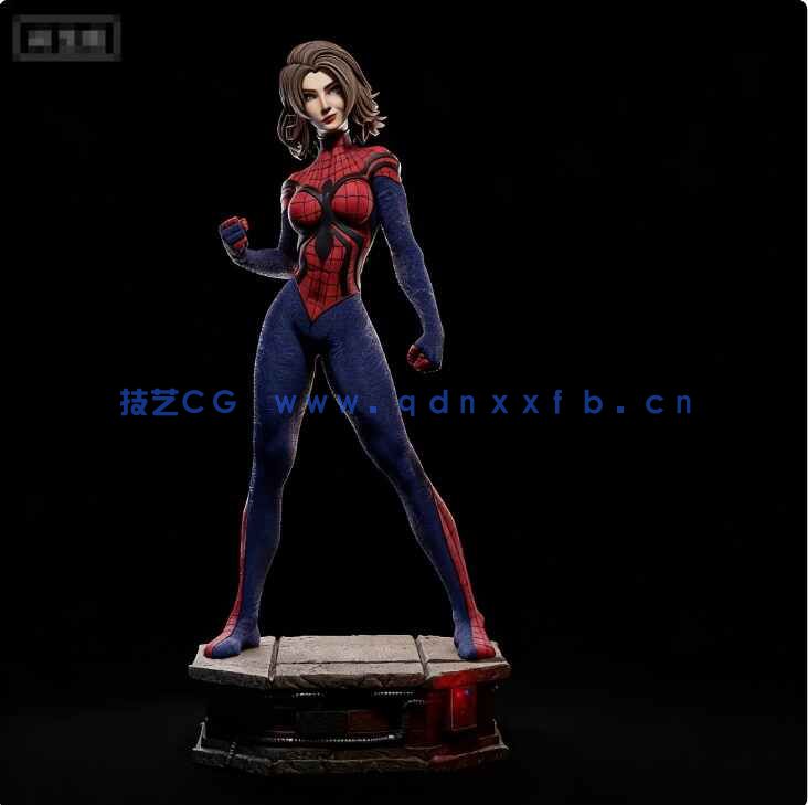 [独立角色] 蜘蛛女孩梅黛帕克动漫角色雕塑3D打印模型(图3)
