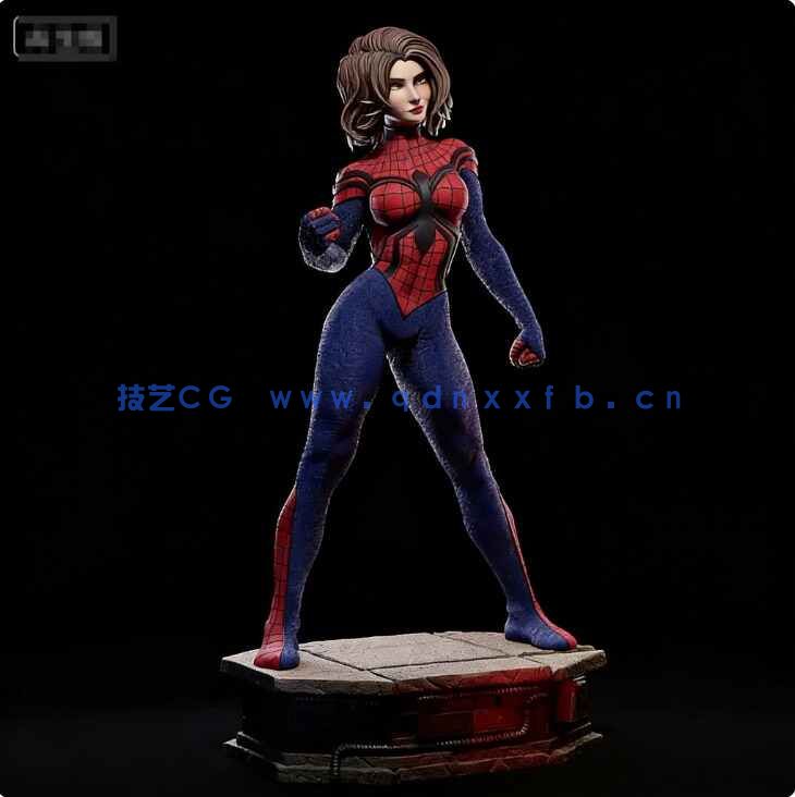 [独立角色] 蜘蛛女孩梅黛帕克动漫角色雕塑3D打印模型(图4)