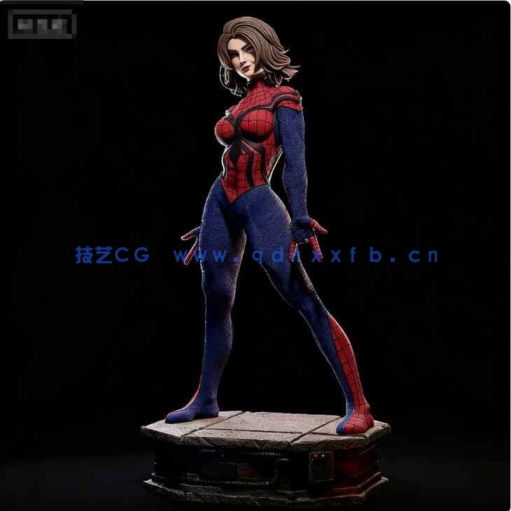 [独立角色] 蜘蛛女孩梅黛帕克动漫角色雕塑3D打印模型(图7)