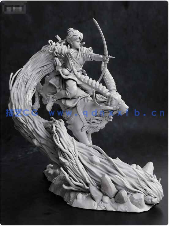 [独立角色] 阿席达卡《幽灵公主》动画角色雕塑3D打印模型(图7)