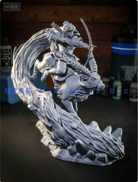 [独立角色] 阿席达卡《幽灵公主》动画角色雕塑3D打印模型(图8)