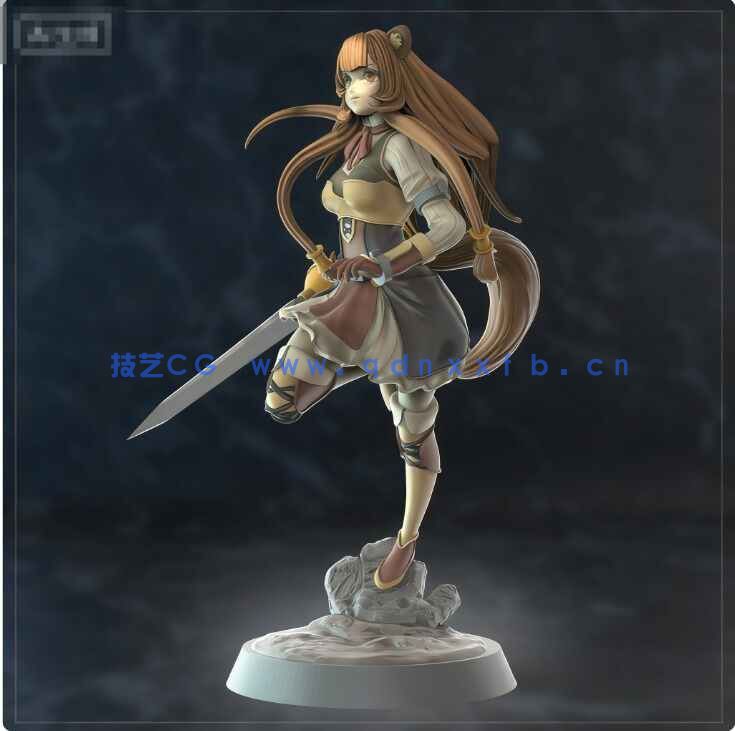 [独立角色] 拉芙塔莉雅《盾之勇者成名录》动画角色雕塑3D打印模型(图2)