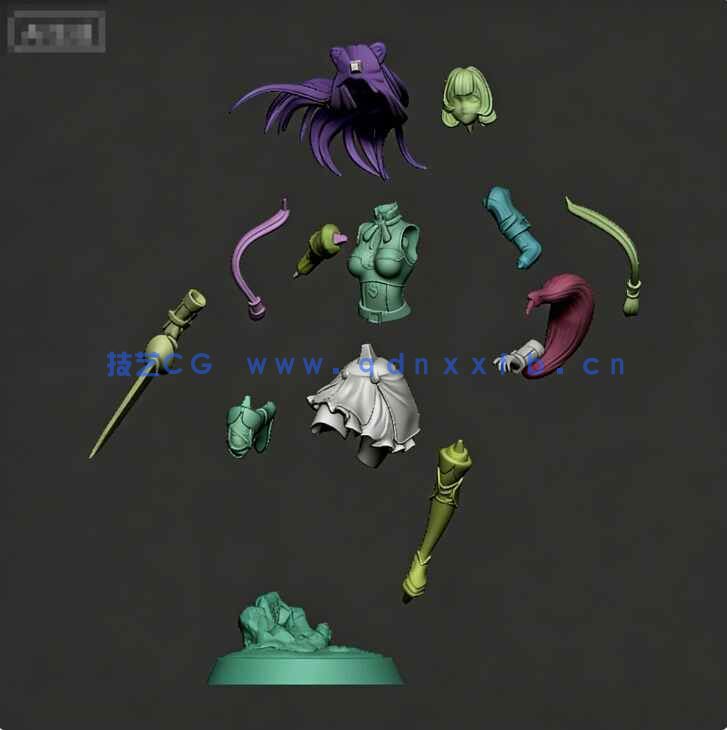 [独立角色] 拉芙塔莉雅《盾之勇者成名录》动画角色雕塑3D打印模型(图5)