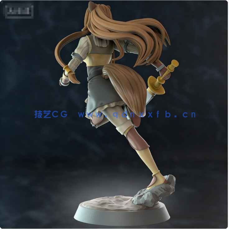 [独立角色] 拉芙塔莉雅《盾之勇者成名录》动画角色雕塑3D打印模型(图3)