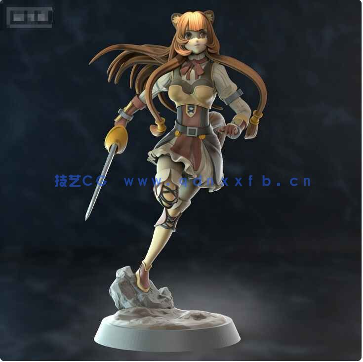 [独立角色] 拉芙塔莉雅《盾之勇者成名录》动画角色雕塑3D打印模型(图1)