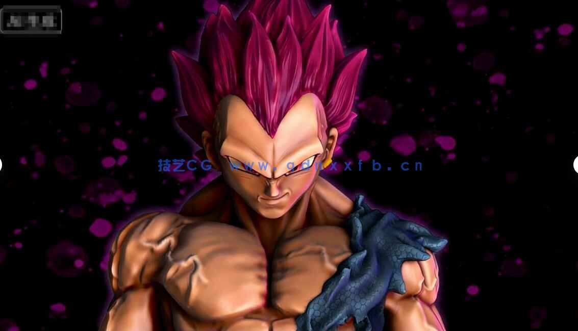 [独立角色] 贝吉塔自我极意状态七龙珠动漫角色雕塑3D打印模型(图3)