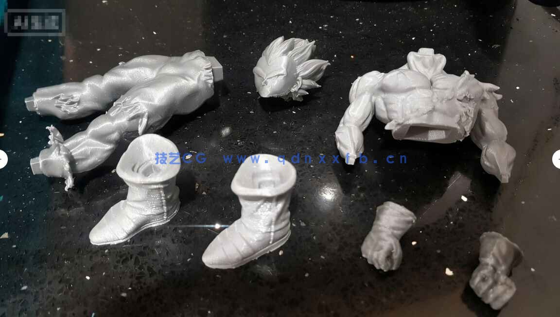 [独立角色] 贝吉塔自我极意状态七龙珠动漫角色雕塑3D打印模型(图8)