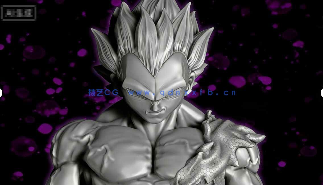 [独立角色] 贝吉塔自我极意状态七龙珠动漫角色雕塑3D打印模型(图4)