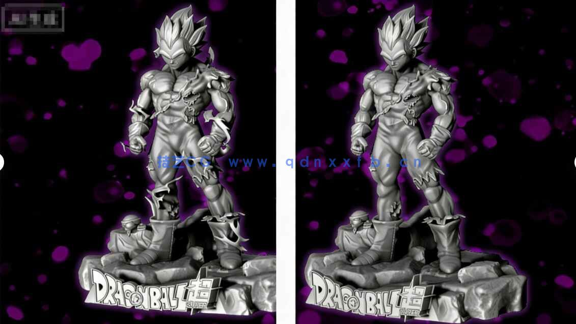 [独立角色] 贝吉塔自我极意状态七龙珠动漫角色雕塑3D打印模型(图5)